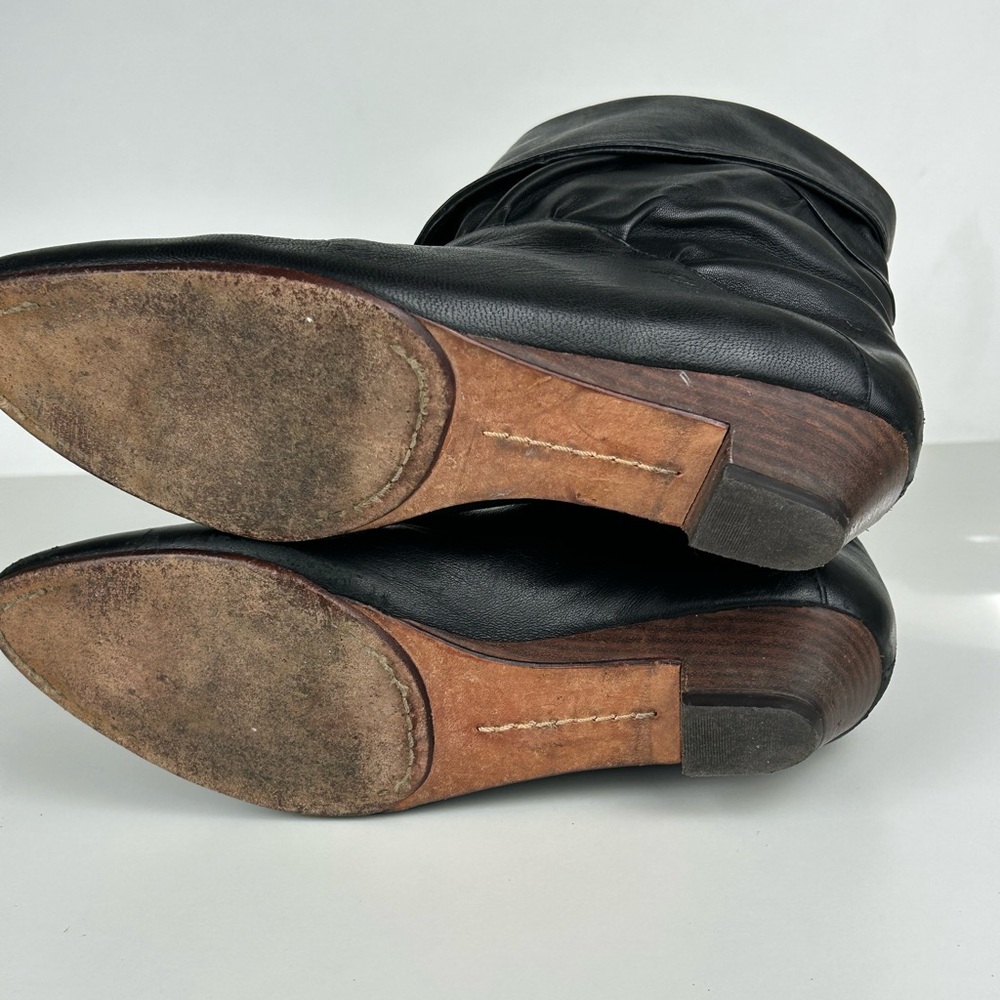 VINTAGE FRYE ANKLE BOOTS BLACK SIZE 7 - Picture 8 of 13